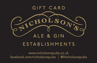 Nicholson's gift cards and vouchers