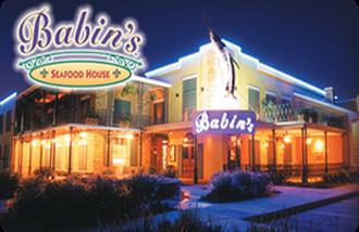 Babin's Seafood House gift cards and vouchers