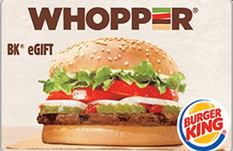 BURGER KING® gift cards and vouchers