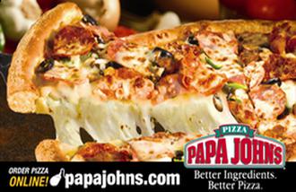 Papa John's gift cards and vouchers