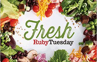 Ruby Tuesday gift cards and vouchers