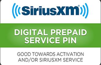 SiriusXM Radio gift cards and vouchers