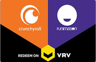 Crunchyroll on VRV gift cards and vouchers