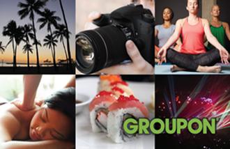 Groupon gift cards and vouchers