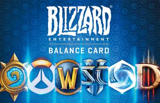Blizzard gift cards and vouchers