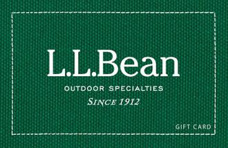 L.L.Bean gift cards and vouchers
