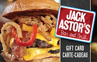 Jack Astor's Bar and Grill gift cards and vouchers