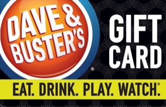 Dave & Buster's gift cards and vouchers