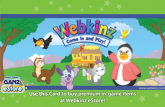 Webkinz gift cards and vouchers