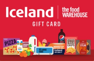 Iceland e on sale gift card