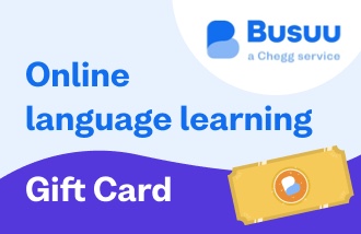 BUSUU GBP gift cards and vouchers