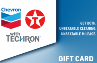 Chevron and Texaco USA gift cards and vouchers
