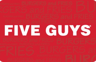 Five Guys USA gift cards and vouchers