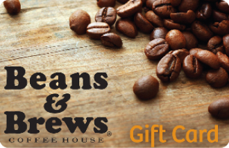 Beans & Brews gift cards and vouchers
