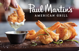 Paul Martin's American Grill gift cards and vouchers