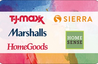 TJX USA gift cards and vouchers