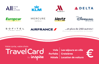 Inspire TravelCard France gift cards and vouchers