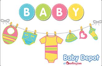 Baby Depot at Burlington gift cards and vouchers