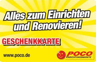 POCO Germany gift cards and vouchers
