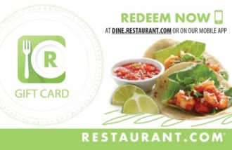 Restaurant.com USA gift card Restaurant.com USA gift cards and vouchers