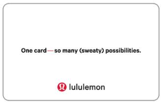 Lululemon UK gift cards and vouchers
