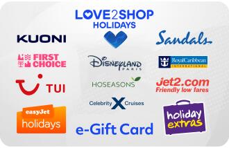 Love2shop Holidays UK gift card Love2shop Holidays UK gift cards and vouchers