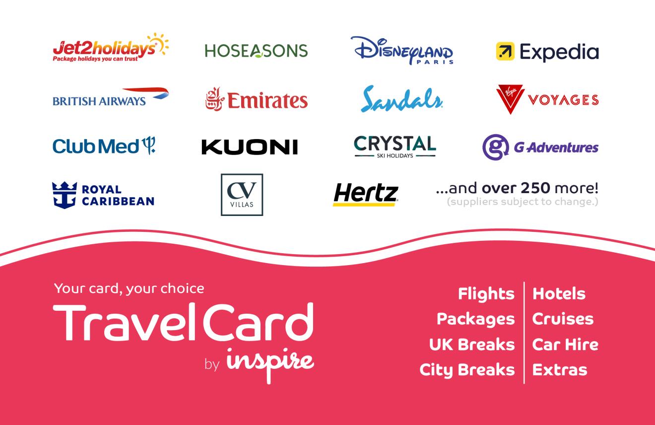 Inspire TravelCard Europe gift card