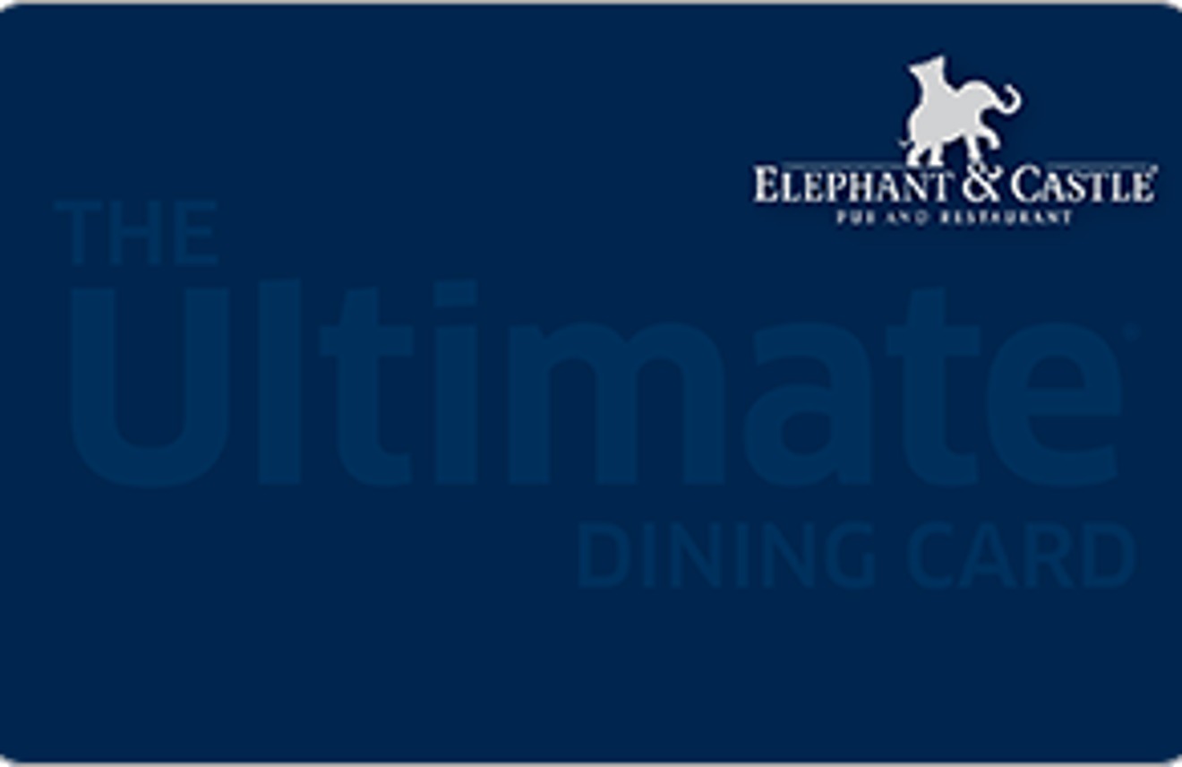Elephant & Castle - Ultimate Dining Card Canada gift card