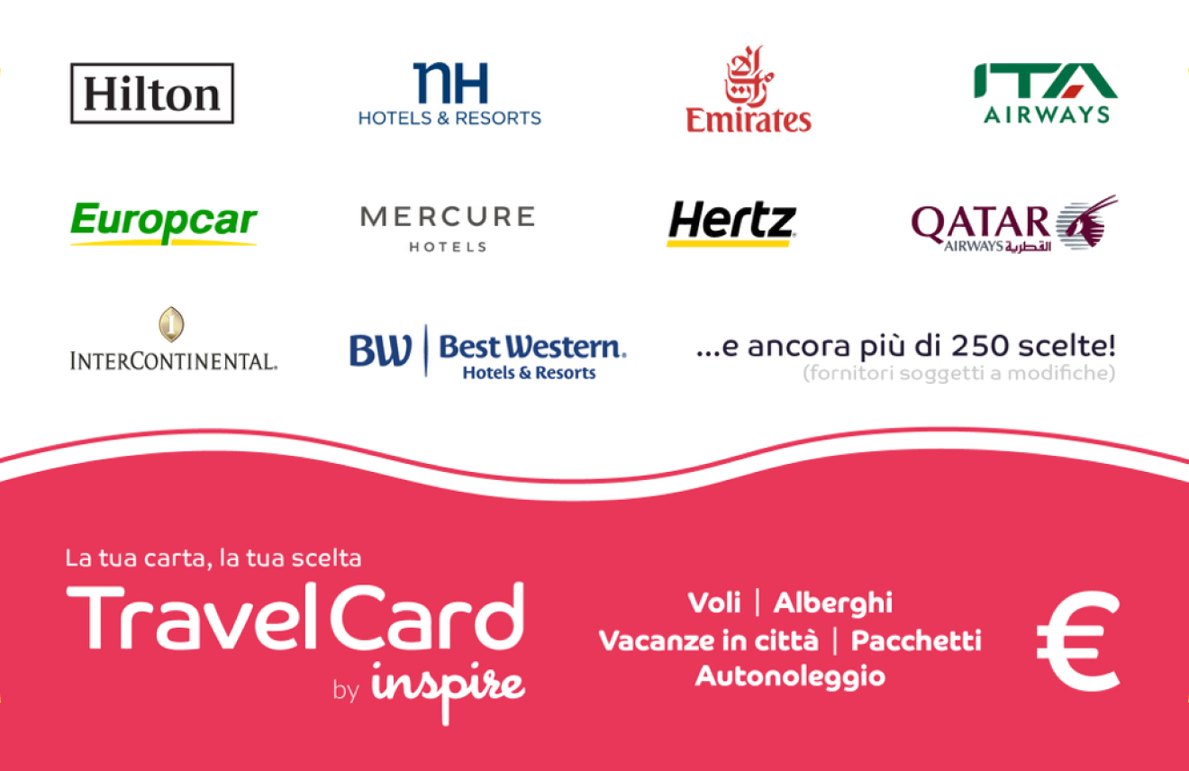 Inspire TravelCard Italy gift card