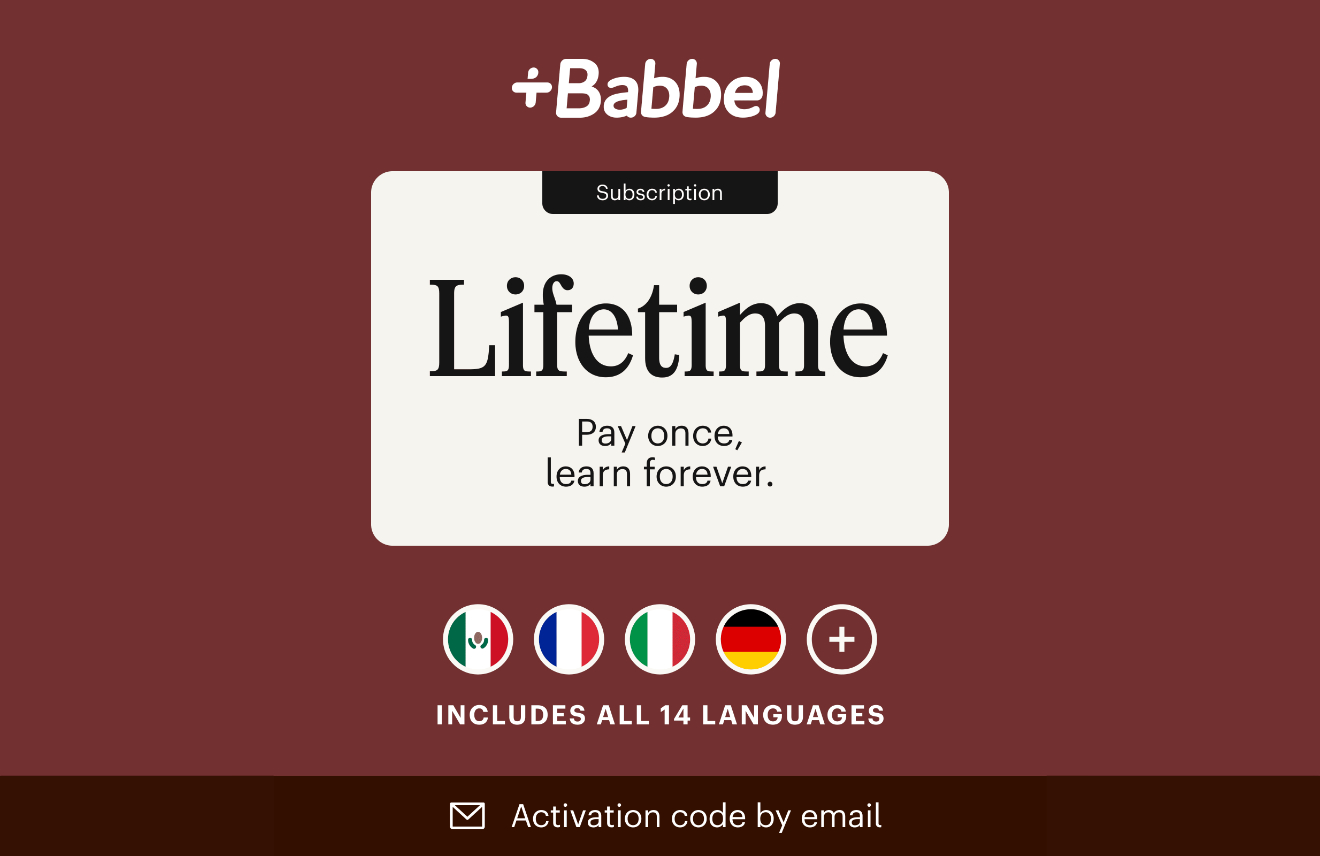 Babbel France (Lifetime Subscription) gift card