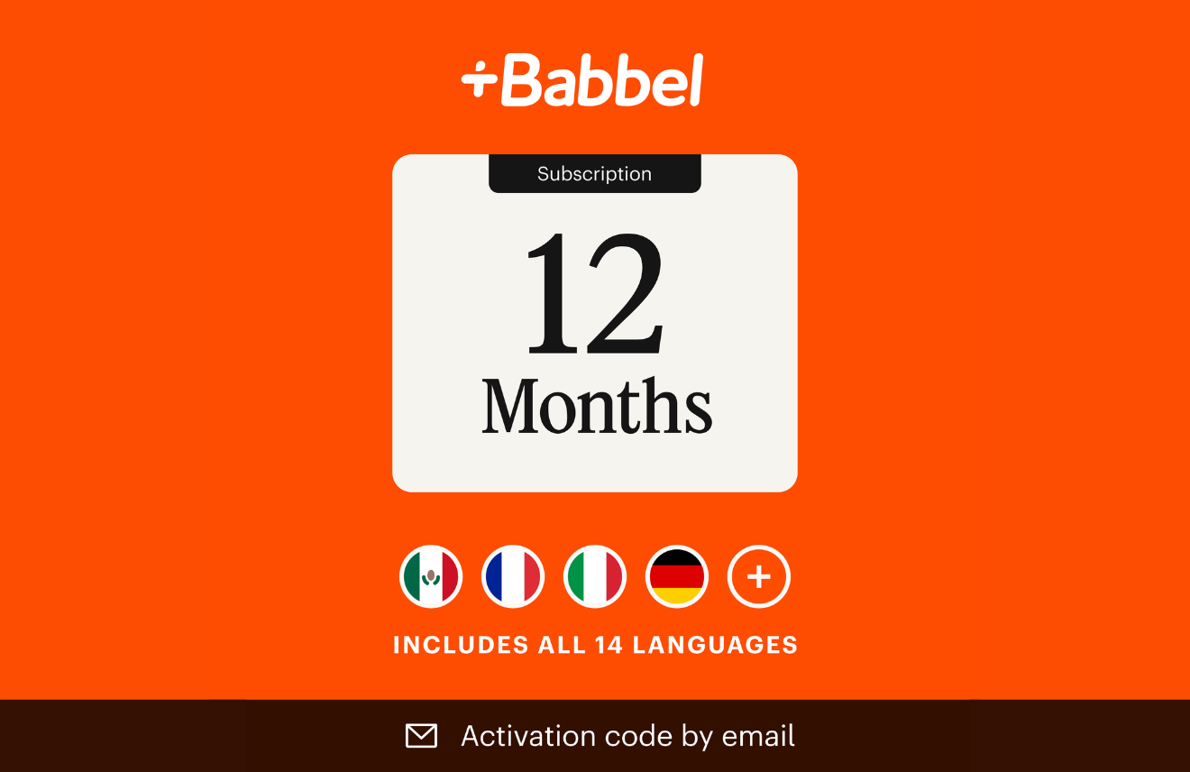 Babbel UK (12 Month Subscription) gift card