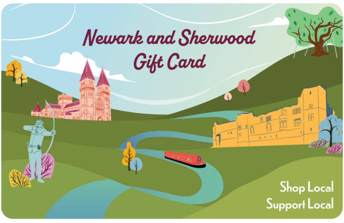 Town & City Gift Cards - Newark and Sherwood gift card