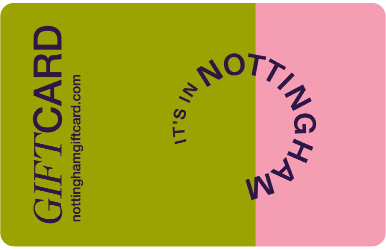 Town & City Gift Cards - Nottingham gift card