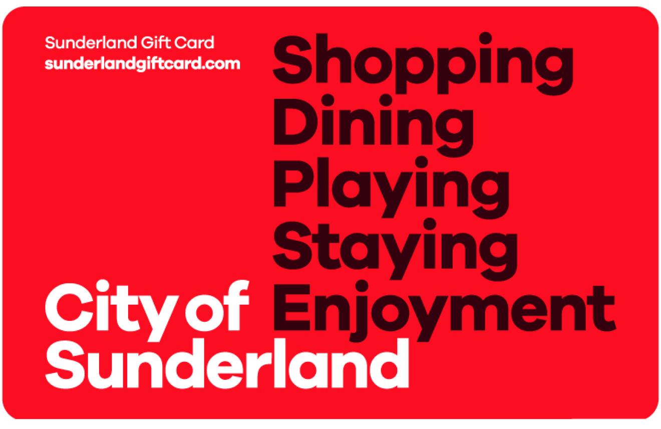 Town & City Gift Cards - Sunderland gift card